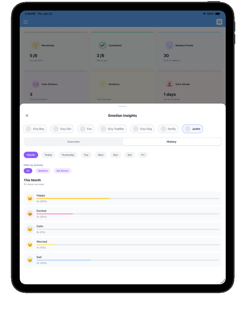 Emotion support tools for errands and outings